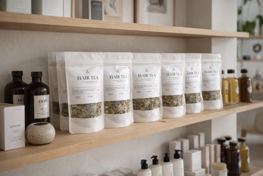 HAIR TEA - Een natuurlijke, krachtige boost voor haar en hoofdhuid.