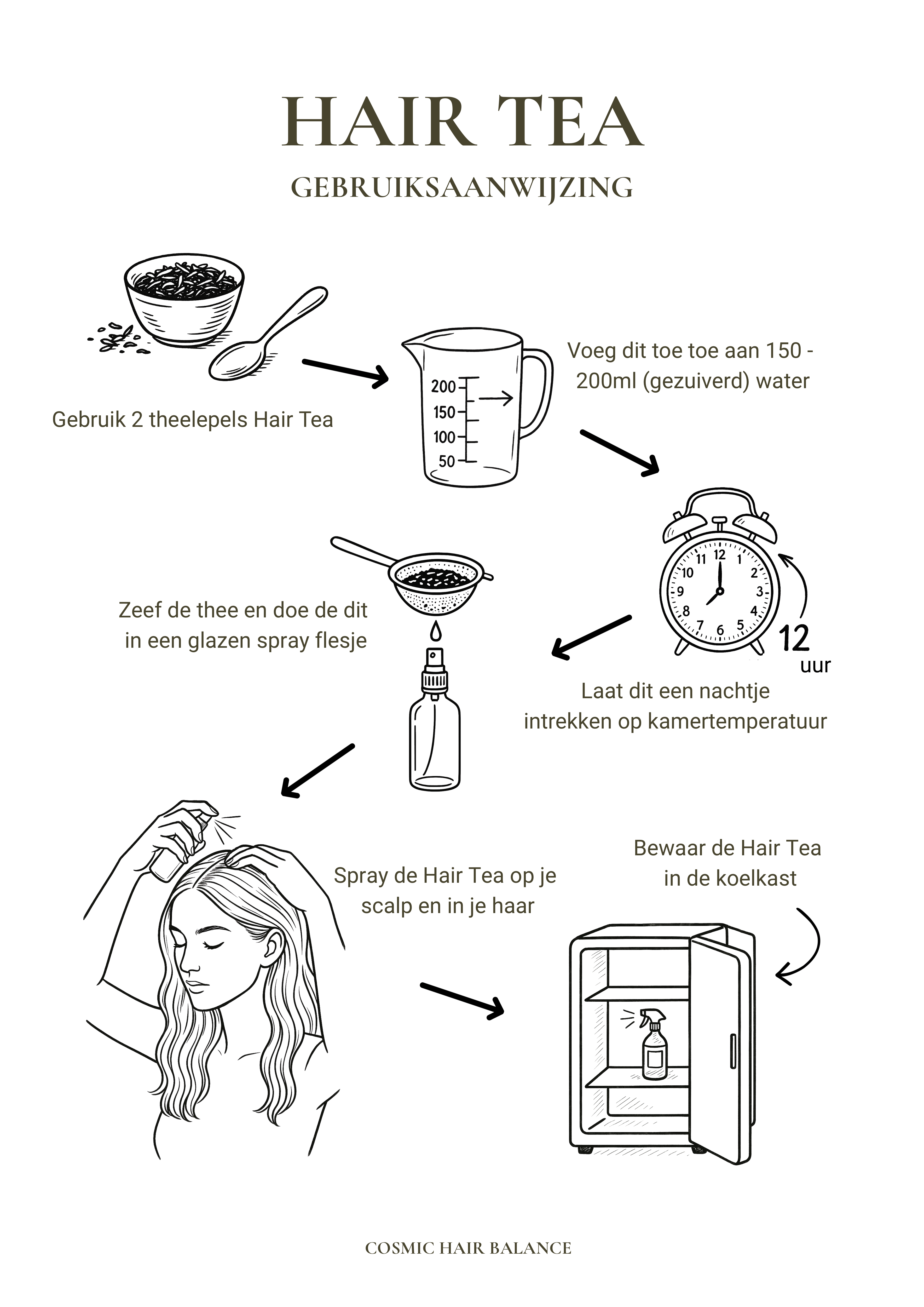 HAIR TEA - Een natuurlijke, krachtige boost voor haar en hoofdhuid.